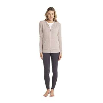 Barefoot Dreams CozyChic Lite Hoodie for Women - Faded Rose