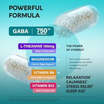 GABA L-Theanine Capsules for Relaxation & Mood Support
