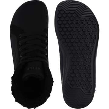 WHITIN Men's High Top Snow Sneakers - Warm Minimalist Design