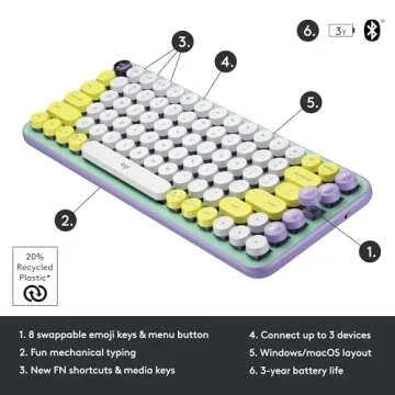 Logitech POP Keys Mechanical Wireless Keyboard