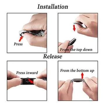 Stylish WOCOOL Adjustable Metal Band for Charge 2