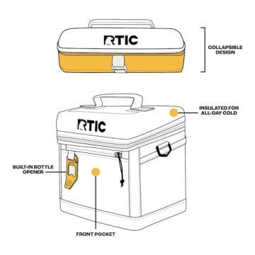 RTIC 8 Can Everyday Cooler Portable Insulated Soft Sided