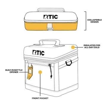 RTIC 8 Can Everyday Cooler Portable Insulated Soft Sided