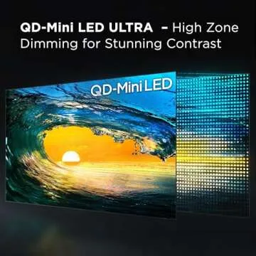 TCL 98-Inch QM85 QLED 4K Smart TV with Google TV