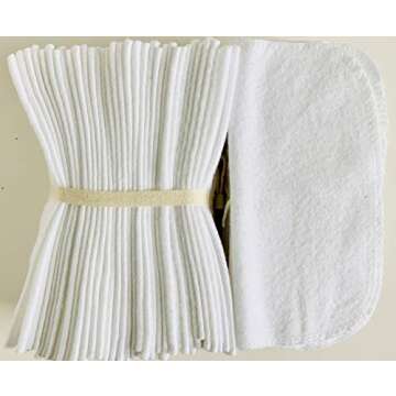 Cloth Baby Wipes. Set of 3 Dozen Wipes. Reusable Cloth Wipes. Baby Shower Gifts Ideas. Eco Friendly. Reusable Cloth Napkin. Reusable Dryer Sheets. White