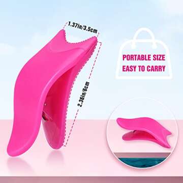 False Eyelashes Applicator Tool Lashes Clip for Beginners Easy to Apply Eyelashes Daily Use Buddy Tool Pinzas para Pestañas (Plum)