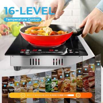 Euhomy 2 Burner Electric Cooktop - Portable & Safe Cooking Solution