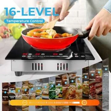 Euhomy 2 Burner Electric Cooktop - Portable & Safe Cooking Solution