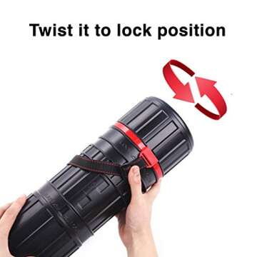 CALPALMY 2-Pack XX-Large Extendable Poster Tubes Expand from 30.5” to 50” with Shoulder Strap | Carry Documents, Blueprints, Drawings and Art | Black Portable Durable Round Storage Cases