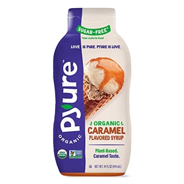 Pyure Organic Sugar Free Caramel Syrup, Vegan Keto Delight