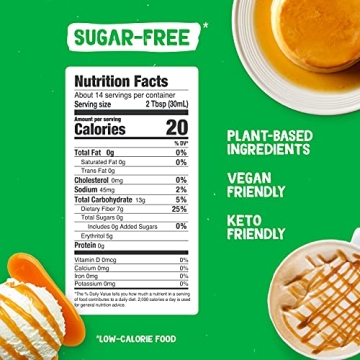 Pyure Organic Sugar Free Caramel Syrup, Vegan Keto Delight
