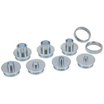 Milescraft 1228 Metal Bushing Set - 11 pc. Router Template Guide Set – Fits Porter Cable Style Router Sub Bases - Universal
