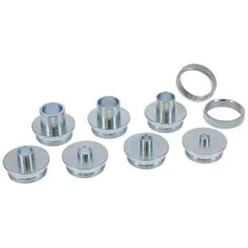 Milescraft 1228 Metal Bushing Set - 11 pc. Router Template Guide Set – Fits Porter Cable Style Router Sub Bases - Universal