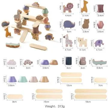 Smartwo Animal Blocks for Kids - Educational Fun