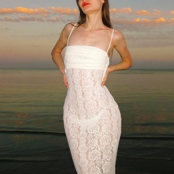 Lace Maxi Dress for Women Stylish Beach Coverup