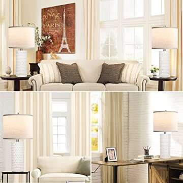 Elegant Ceramic Table Lamps for Living Room Bedroom
