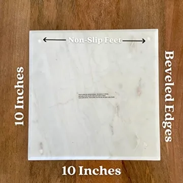 Personalized Marble Cheese Board with Brass Initial