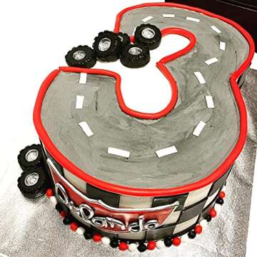 Mity Rain 3D Round Tire Fondant Mold-Truck Wheel Shape Silicone Mold for Sugarcraft Cake Decoration, Chocolate, Candy, Polymer Clay, Soap, Jelly etc-Set of 4