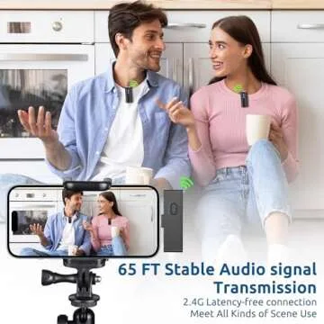 aLLreli Wireless Lavalier Microphones for iPhone - All USB-C (iPhone 15) and Lightning (iPhone 13/X) Devices, Ideal for Video Recording, Vlogging, YouTube, and TikTok, M5 Pro