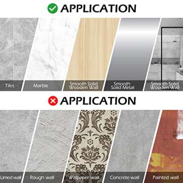 Durmmur 2 Pack Adhesive Shower Caddy Organizer with Hooks, Rustproof No Drilling Wall Mounted Storage Shelf Rack for Inside Shower/Bathroom/Kitchen (Pink)