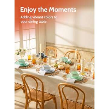 Sweese Ice Cream Bowls - 10 Oz Dessert Bowls Set of 6, Blue Ceramic Bowls for Kitchen, Snack Bowls for Cereal, Soup, Rice, Dishwasher & Microwave Safe, Multicolor, Cool Assorted Colors