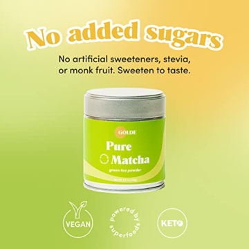 GOLDE Pure Matcha Ceremonial Grade Superfood 40g