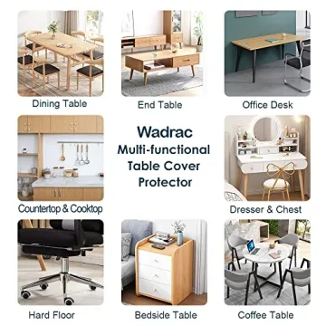 Durable Clear Plastic Table Protector for Office & Home