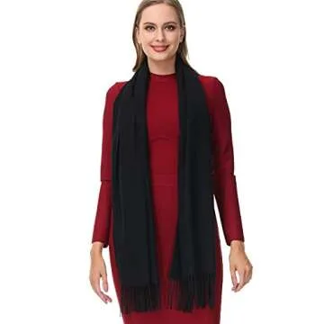 Elegant OHAYOMI Women's Pashmina Shawl Wrap - Luxurious Soft Warm Scarf