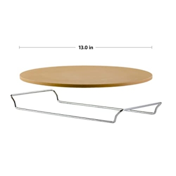 OVENTE 13 Inch Pizza Stone Set with Cutter & Rack