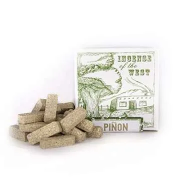 Incienso de Santa Fe Piñon Incense - Natural Wood Bricks
