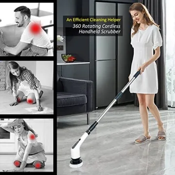 Electric Spin Scrubber for Cordless, Effortless Cleaning