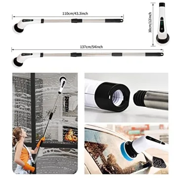 Electric Spin Scrubber for Cordless, Effortless Cleaning