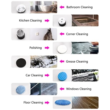 Electric Spin Scrubber for Cordless, Effortless Cleaning