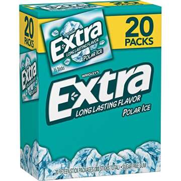 Extra Polar Ice Gum - 20 Packs with Refreshing Flavor