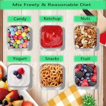 HyStarsigo Kids Snack Containers - Leak Proof & Portable