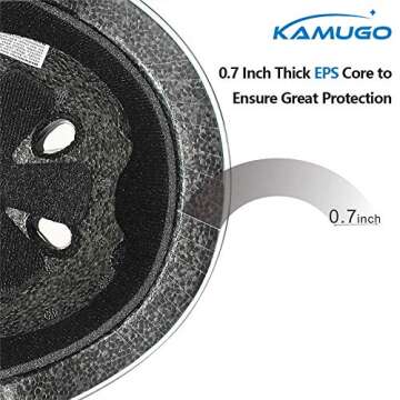 KAMUGO Toddler Bike Helmet, Kids Helmet for Girls Boys Ages 2-8 Years,Toddler Adjustable Helmet Suitable for Bicycle Skating Scooter Multi-Sports