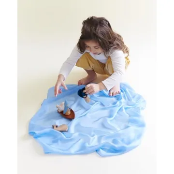 Sarah's Silks Sky Blue Playsilk for Creative Play