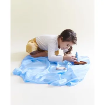 Sarah's Silks Sky Blue Playsilk for Creative Play