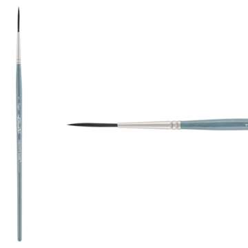 Creative Mark Artist Paint Brush Set - Mimik Synthethic Squirrel Short Handle Paint Brushes - Assort...