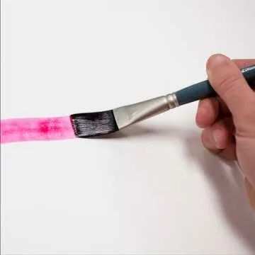 Creative Mark Artist Paint Brush Set - Mimik Synthethic Squirrel Short Handle Paint Brushes - Assorted Sizes - Try Me Pack - 5 Pieces