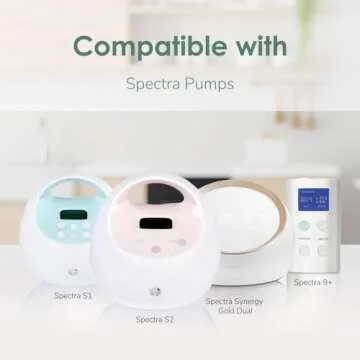 Maymom Pump Parts Compatible with Spectra S1 Spectra S2 Spectra 9 Plus Incl Duckbill Valve Silicone Membrane Spectra Replace Spectra Duckbill Valve S2 Replacement Parts Not Original Spectra Pump Parts