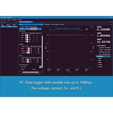 AVHzY USB Power Meter USB 3.1 Type-c Tester Digital Multimeter Current Tester Voltage Detector DC 26V 6A PD 2.0/3.0 QC 2.0/3.0/4.0 pps Trigge