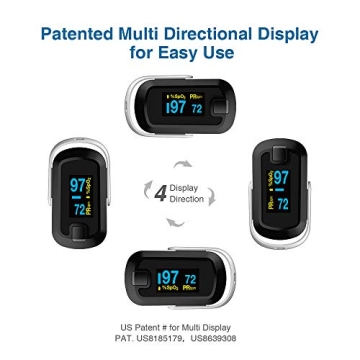 Mibest Accurate OLED Finger Pulse Oximeter 4-Mode Display