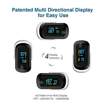 Mibest Accurate OLED Finger Pulse Oximeter 4-Mode Display