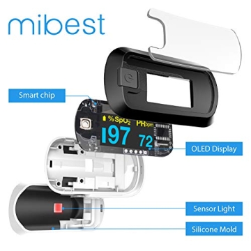 Mibest Accurate OLED Finger Pulse Oximeter 4-Mode Display