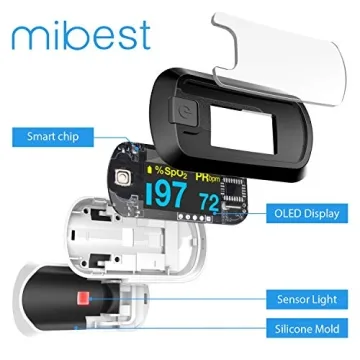 Mibest Accurate OLED Finger Pulse Oximeter 4-Mode Display