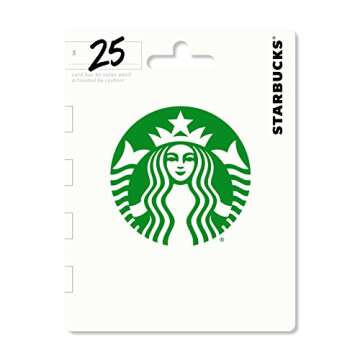 Starbucks Gift Card $25 - Delight Your Favorite Coffee Lover!