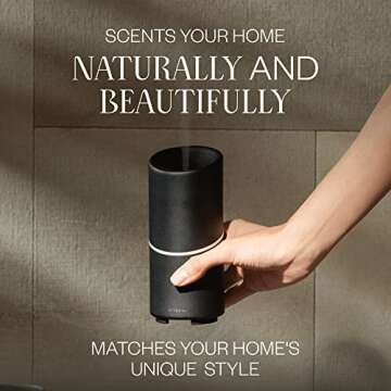 Vitruvi Move Cordless Diffuser for Essential Oils | Ultrasonic Essential Oil Wireless Diffuser | Dif...
