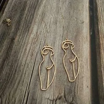 Trendy Female Face Dangle Earrings for Stylish Women