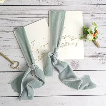 Luxury Handmade Silk Velvet Ribbon for Weddings & Crafts